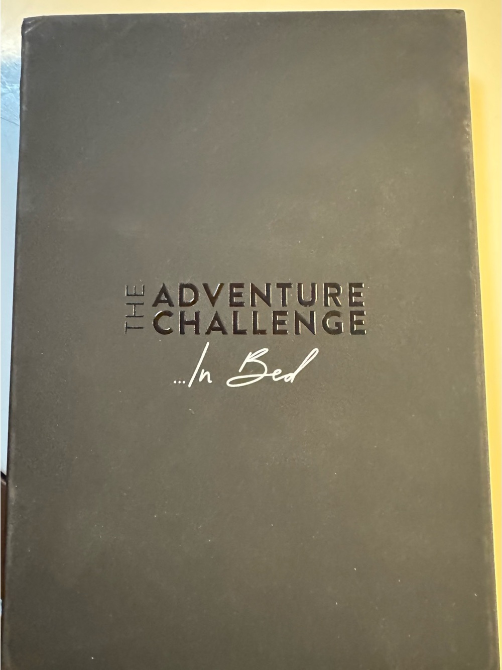The Adventure Challenge ...In Bed Hardcover Book - Black